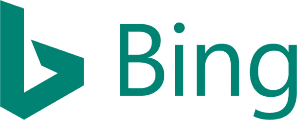 Das Bild zeigt das Bing-Logo: links ein stilisiertes grünes „b“-Symbol und rechts der Schriftzug „Bing“ in grüner Schrift, vor einem hellen Hintergrund.