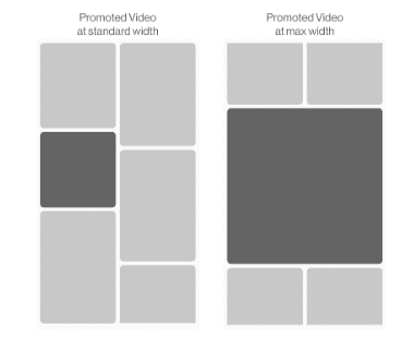 Formats publicitaires Pinterest : Annonces vidéo promues