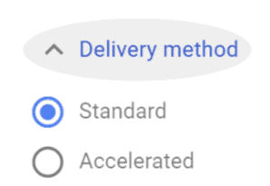 méthode de livraison adwords