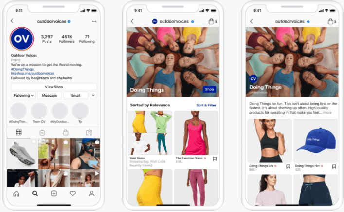 instagram shoppable