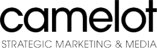 Ein Logo mit dem Wort „Camelot“ in großen, fetten Kleinbuchstaben. Darunter steht in kleinerer Schrift „STRATEGIC MARKETING & MEDIA“ – perfekt für eine datengestützte Fallstudie.