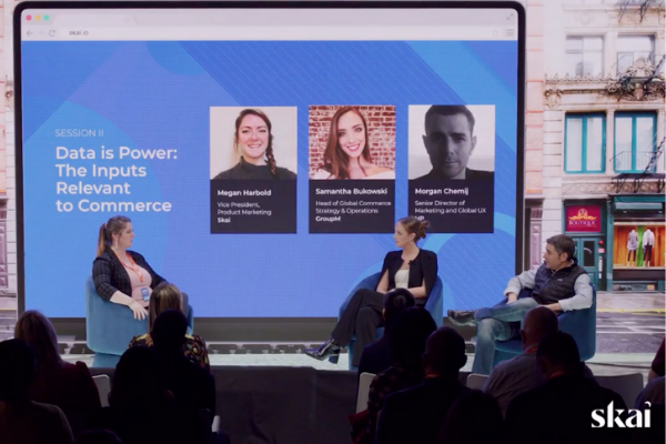 Shoppable 2022 panel on how data is power and the inputs relevant to commerce.