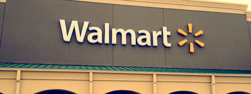 Storefront of Walmart