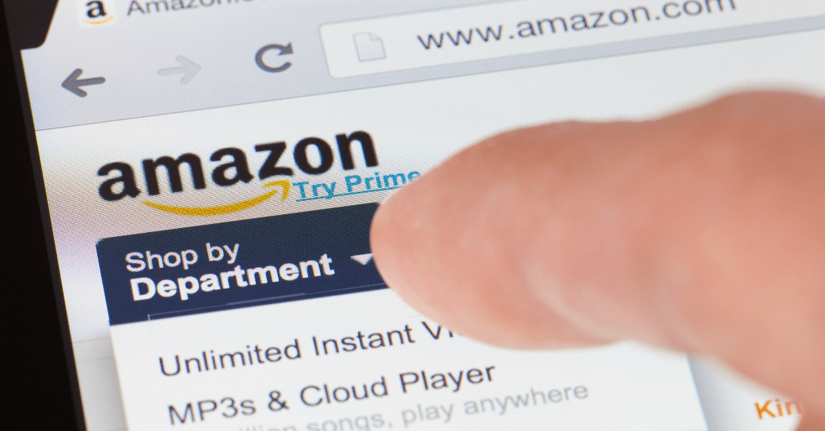 Amazon.com Shop by department tab
