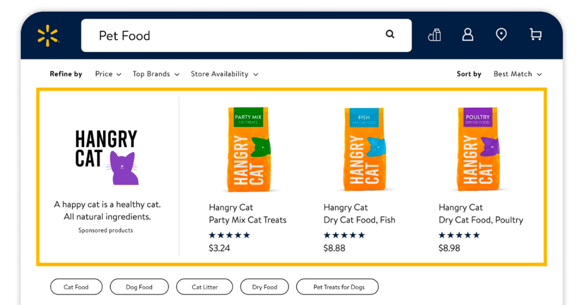walmart connects second-price auction