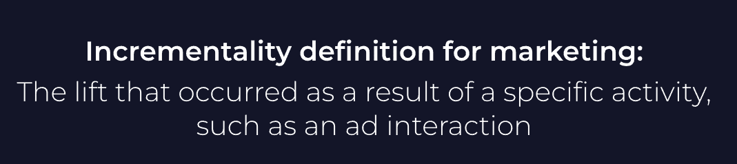 Definition der Inkrementalität für das Marketing