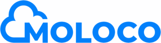 Moloco-Logo, blau, horizontal