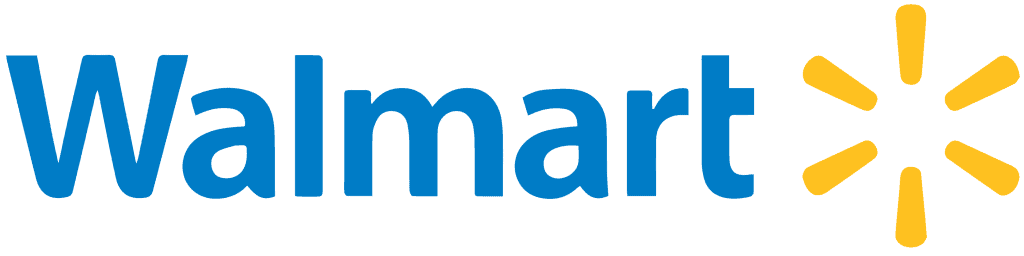 The Walmart logo, featuring the word Walmart in blue text followed by a yellow spark symbol of six lines radiating outward, reflects the brand’s commitment to innovation and data centralization.